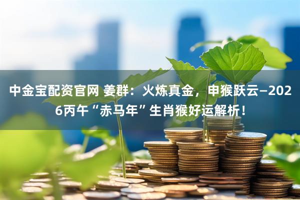 中金宝配资官网 姜群：火炼真金，申猴跃云—2026丙午“赤马年”生肖猴好运解析！